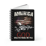 American Flag Soldier Spiral Bound Journal