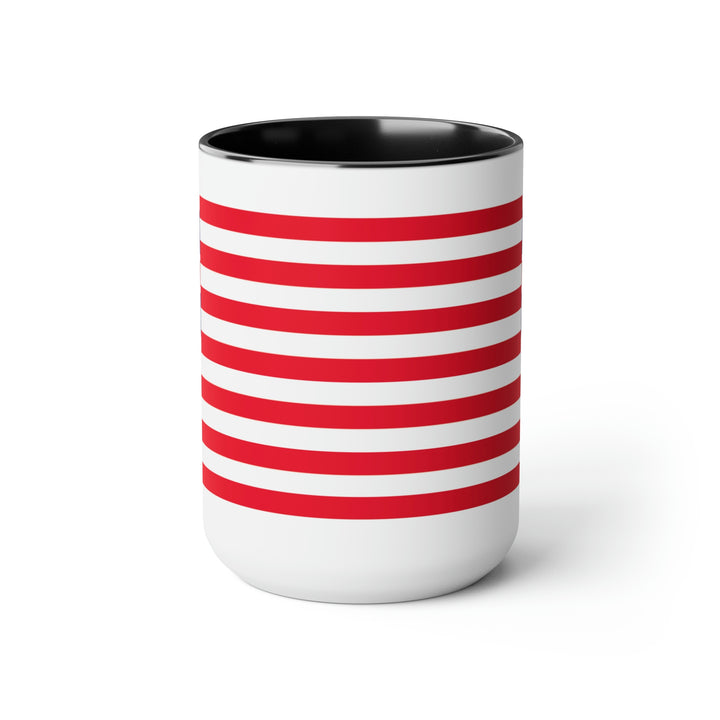 Two-Tone Grand Union Flag Coffee Mugs, 15oz