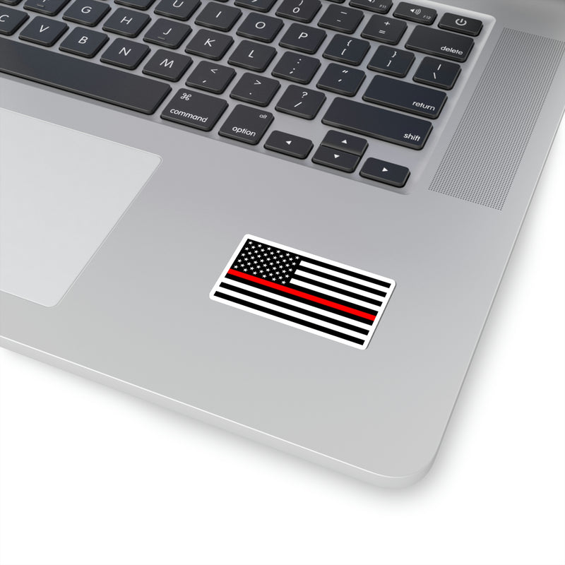 Thin Red Line Flag Sticker by USA Flag Co.