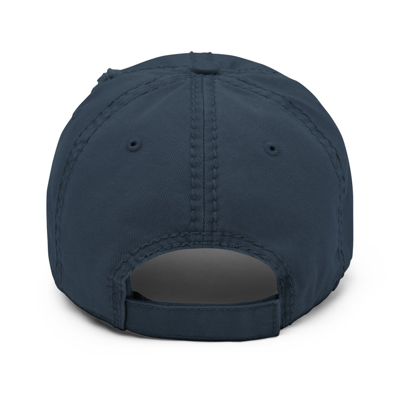 Distressed Dad Hat - The Star Spangled Banner (Embroidered Flag)