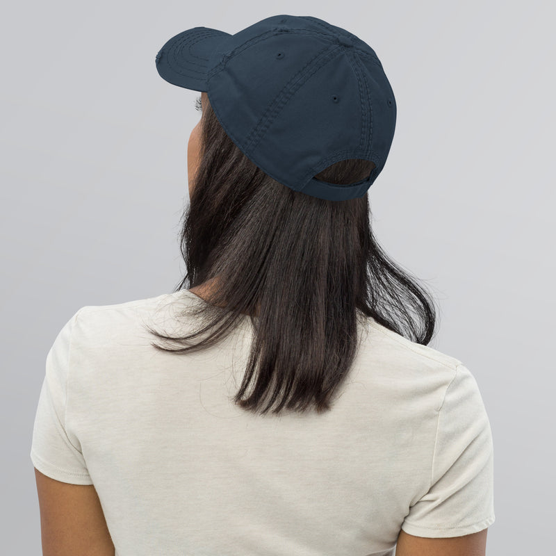 Distressed Dad Hat - The Star Spangled Banner (Embroidered Flag)