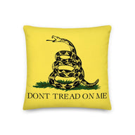 Don't Tread On Me Premium Throw Pillows - USA Flag Co.