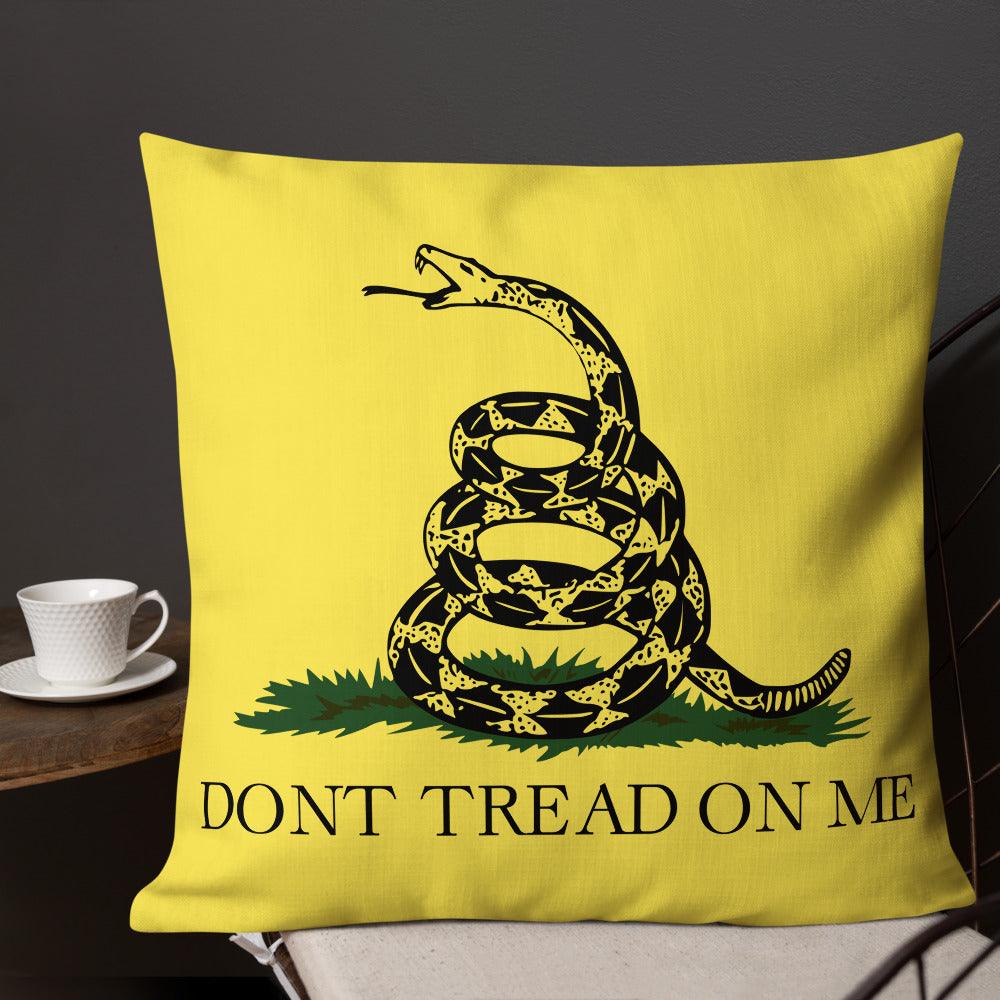 Don't Tread On Me Premium Throw Pillows - USA Flag Co.