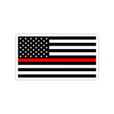 Thin Red Line Flag Decal (indoor and outdoor use)