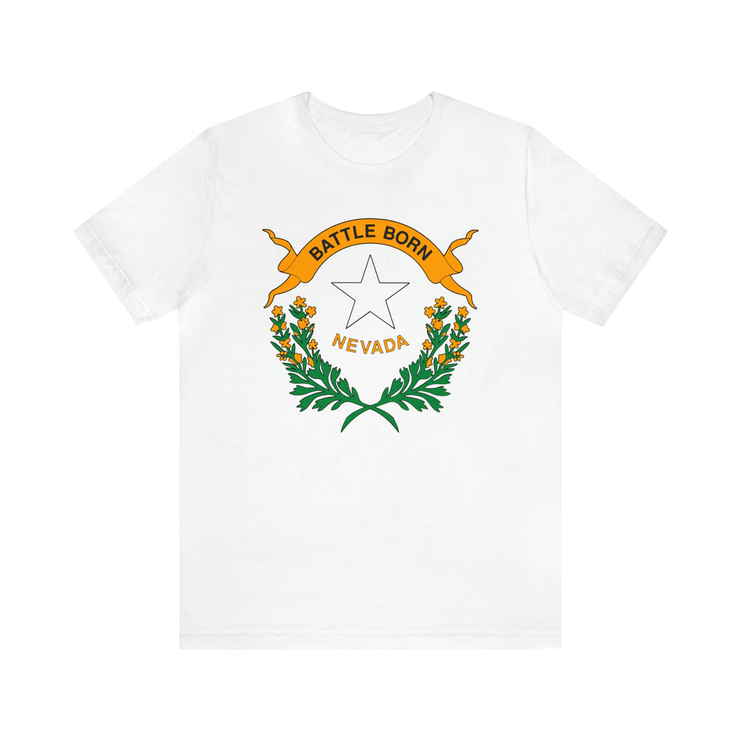 Nevada State Flag T Shirt: Bella + Canvas 3001