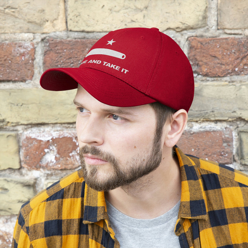 Come And Take It Flag Unisex Baseball Hat (Embroidered Flag)