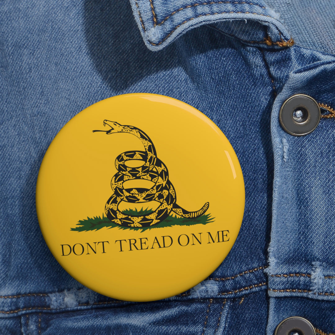 Don't Tread On Me Flag Punisher Skull Custom Pin Buttons