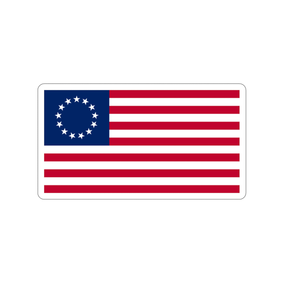 Betsy Ross Flag Sticker (indoor and outdoor use)