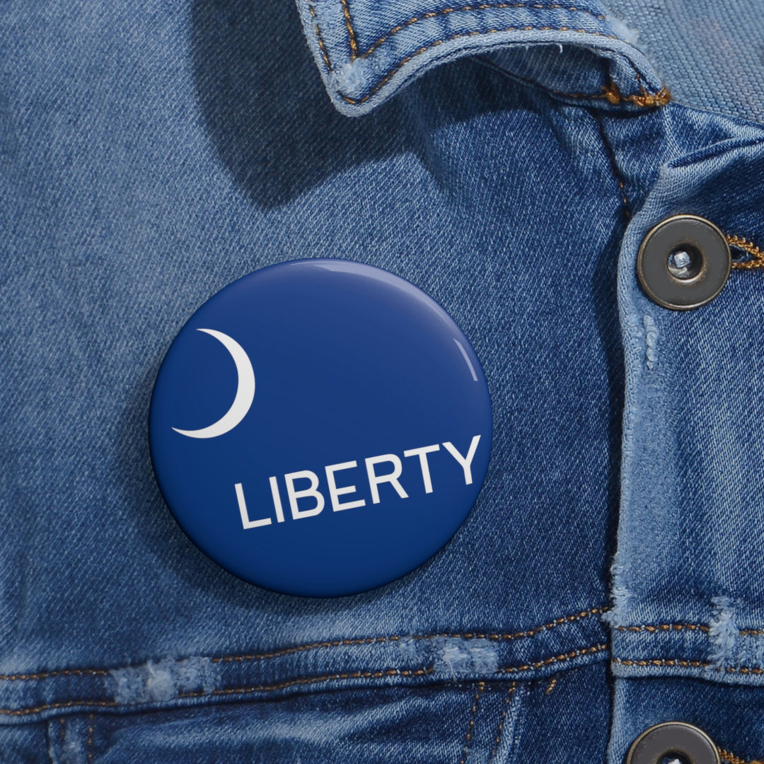 Liberty Flag Custom Pin Buttons