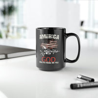 AMERICA God Shed His Grace On Thee Mug - 15 oz Black Mug
