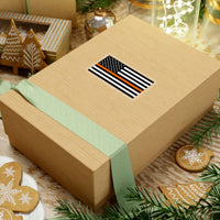 Thin Orange Line Flag Sticker