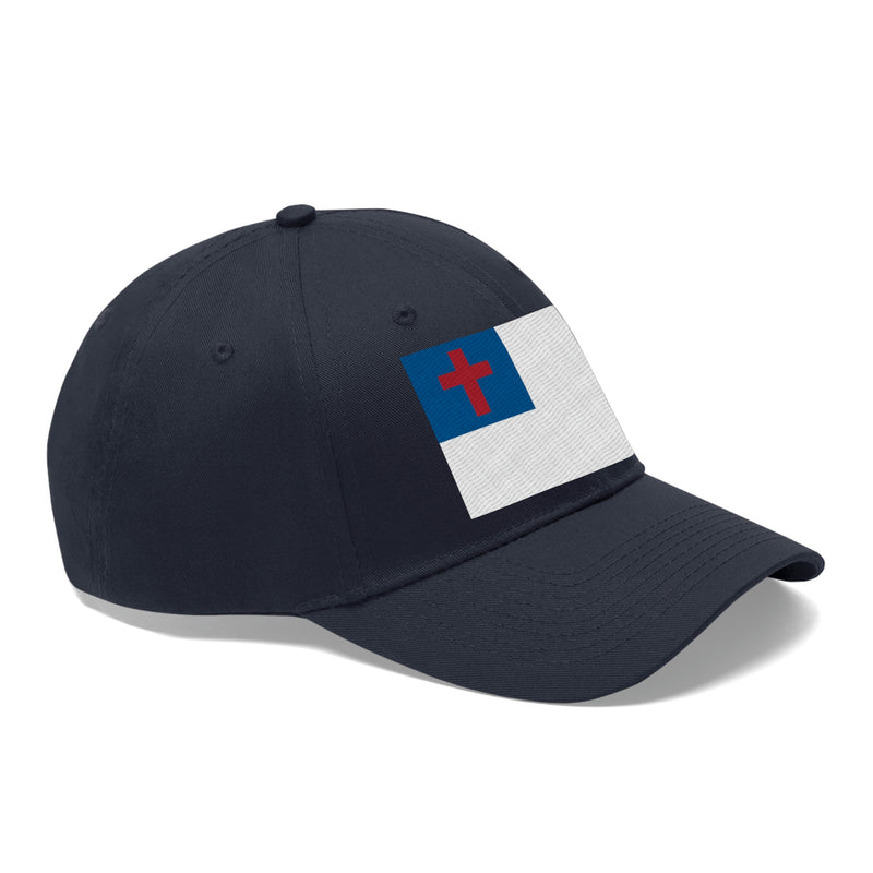 Christian Flag Unisex Baseball Hat (Embroidered Flag)