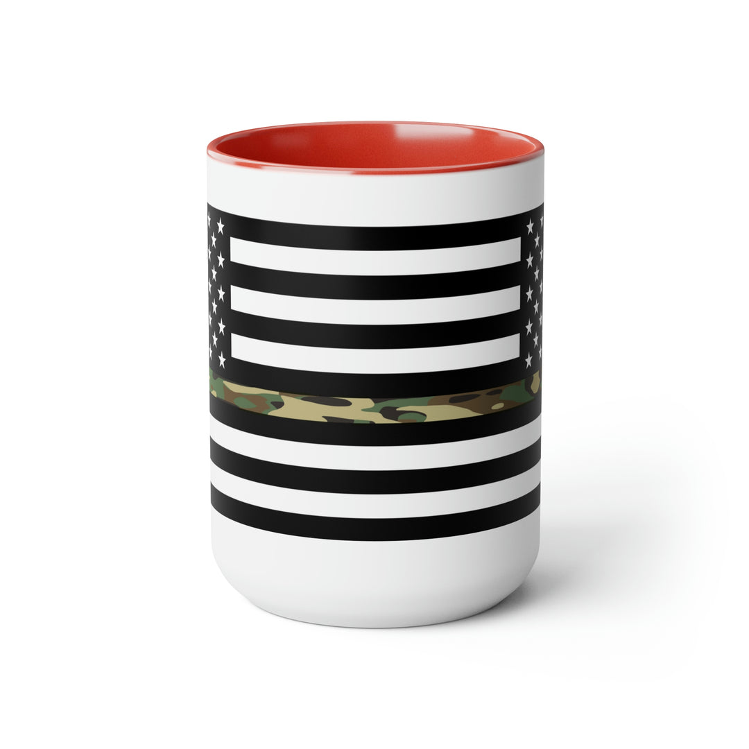 Two-Tone Thin Camo Line Flag Coffee Mugs, 15oz – USA Flag Co.