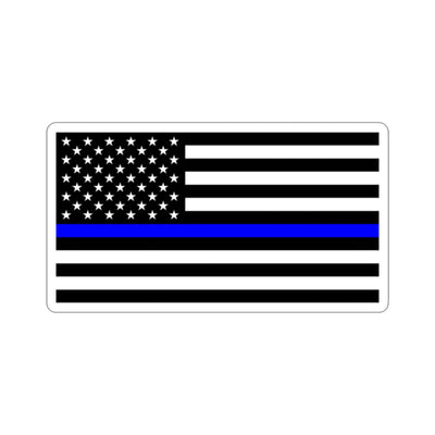 Thin Blue Line Flag Sticker
