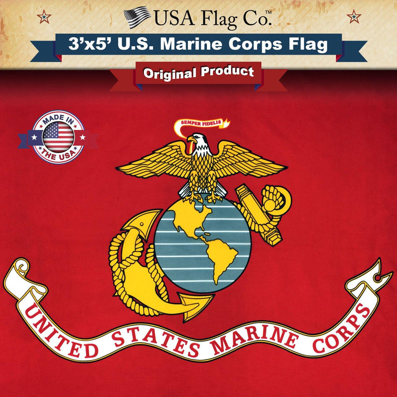 Marine Corps Flag (3x5 foot) - USA Flag Co.