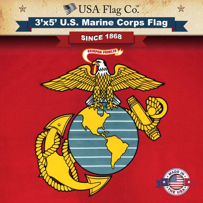 Marine Corps Flag (3x5 foot) - USA Flag Co.