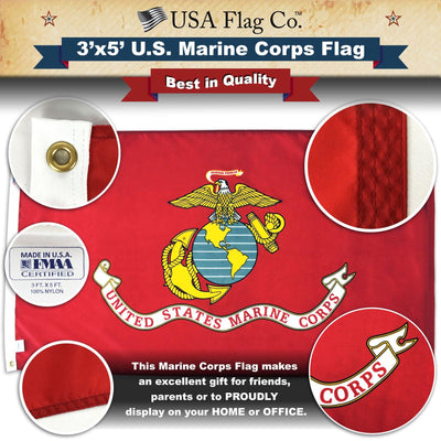 Marine Corps Flag (3x5 foot) - USA Flag Co.