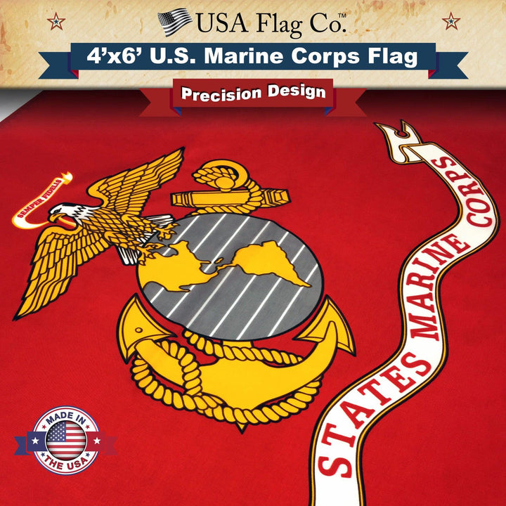 Marine Corps Flag (4x6 foot) - USA Flag Co.