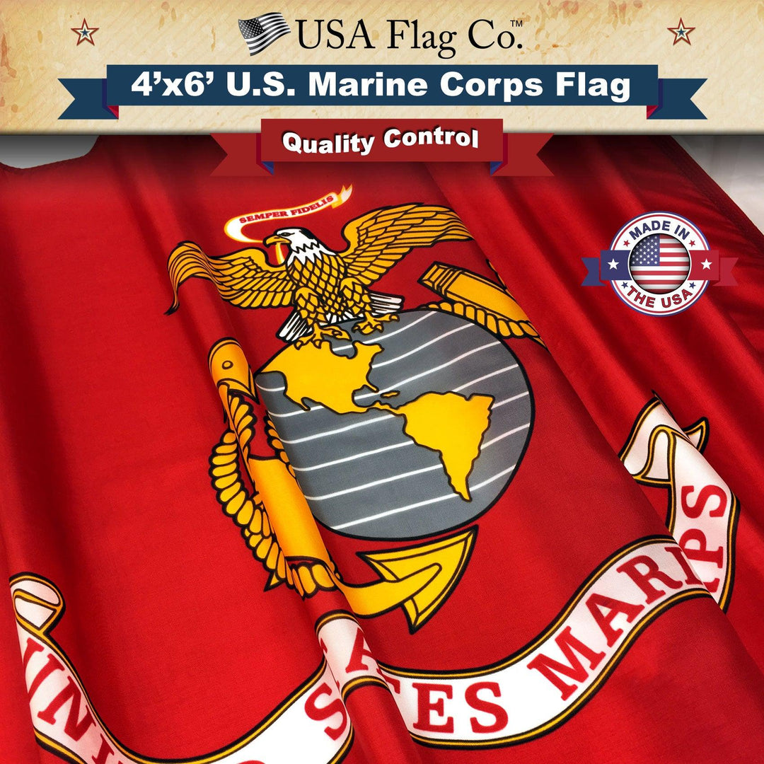 Marine Corps Flag (4x6 foot) - USA Flag Co.