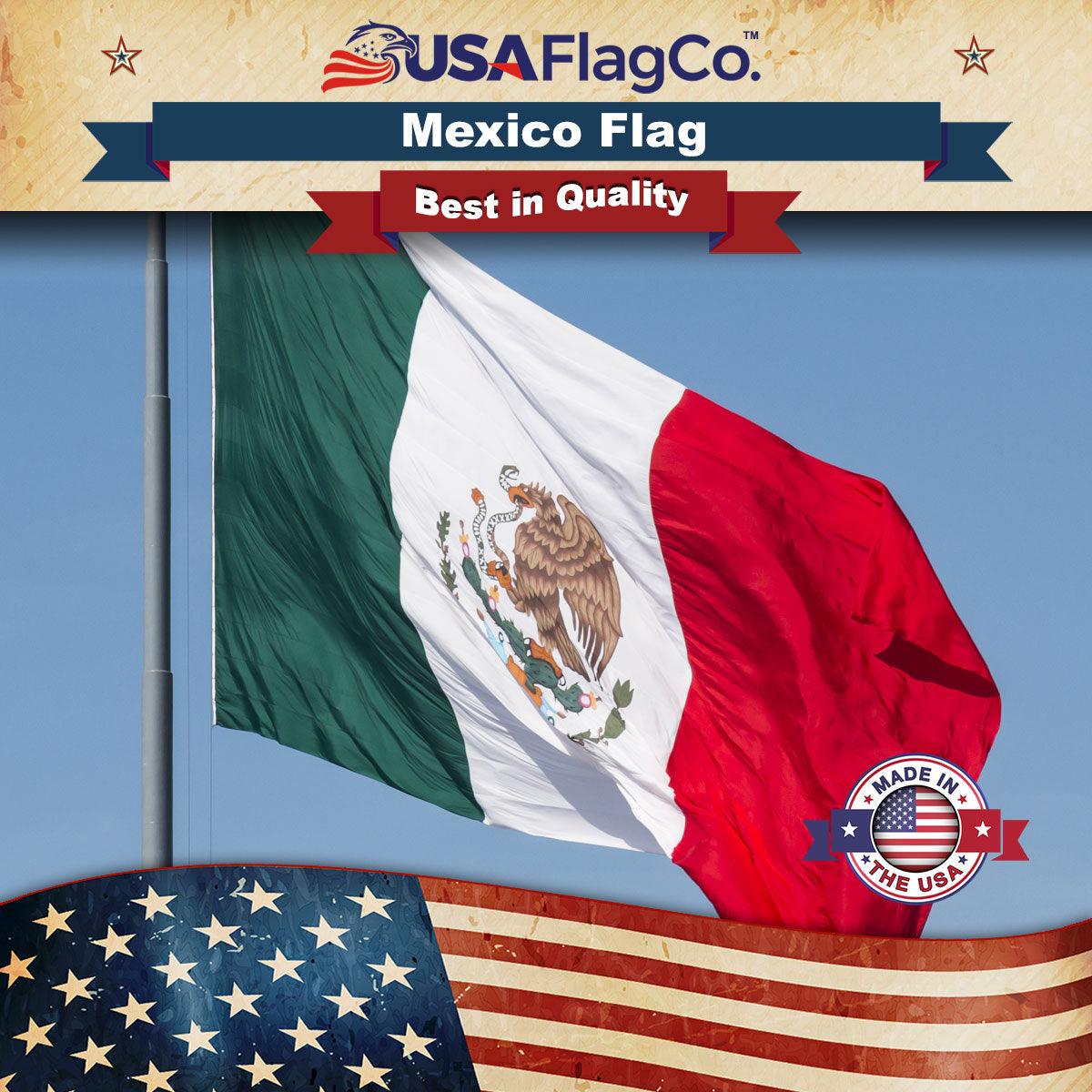 Mexico Flag by USA Flag Co. - 100% Made in the USA