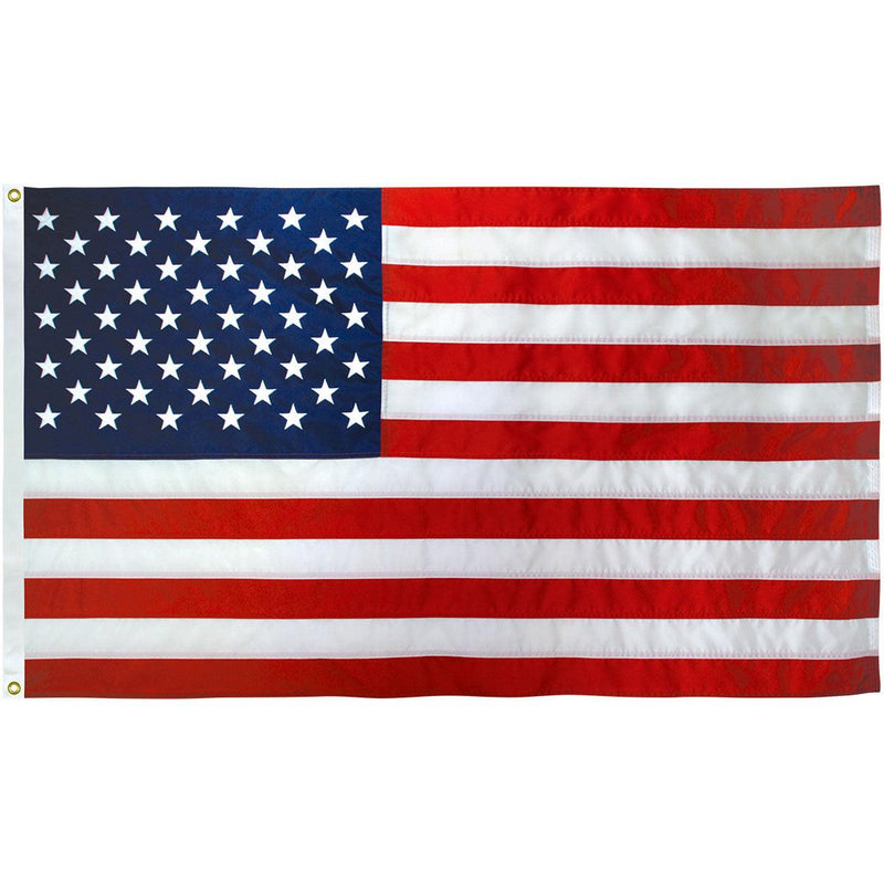 Nylon American Flag (4x6 foot) Embroidered Stars & Sewn Stripes - USA Flag Co.