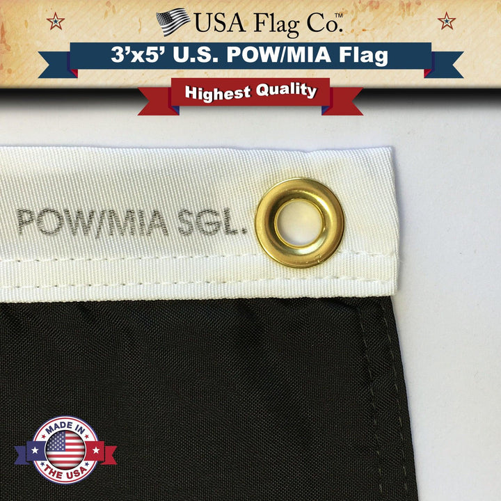 POW MIA Flag (3x5 foot) Single Reverse - USA Flag Co.