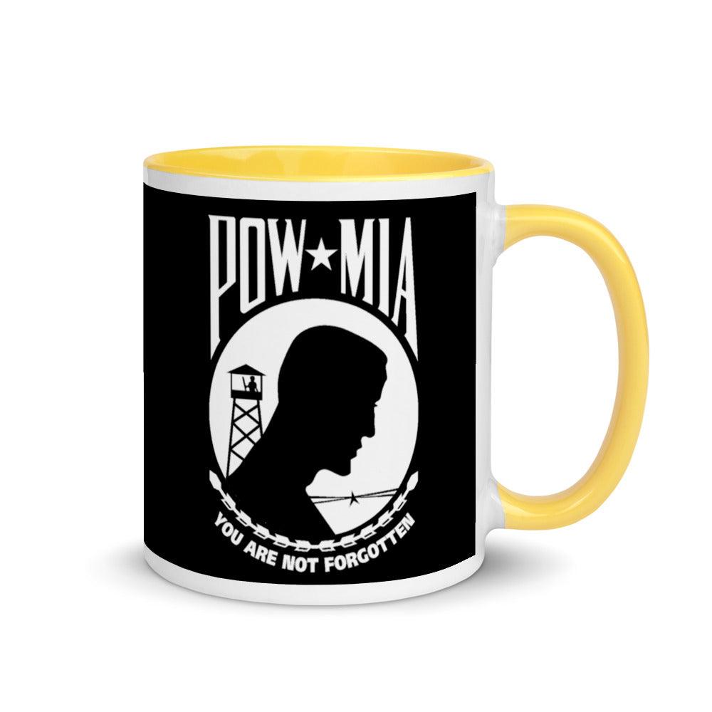 POW MIA Mug - 11 oz. Black Mug - USA Flag Co.