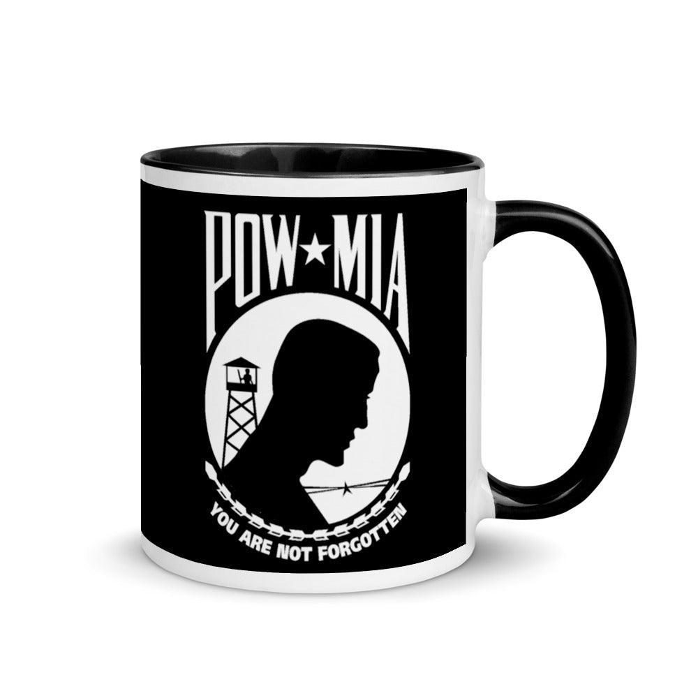 POW MIA Mug - 11 oz. Black Mug - USA Flag Co.