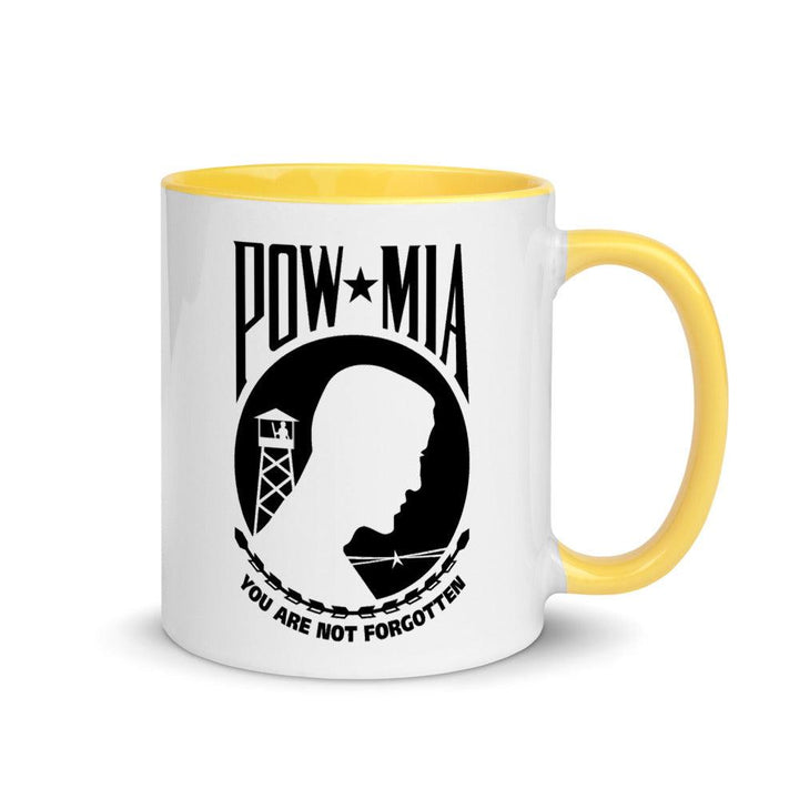 POW MIA Mug - 11 oz. White Mug - USA Flag Co.