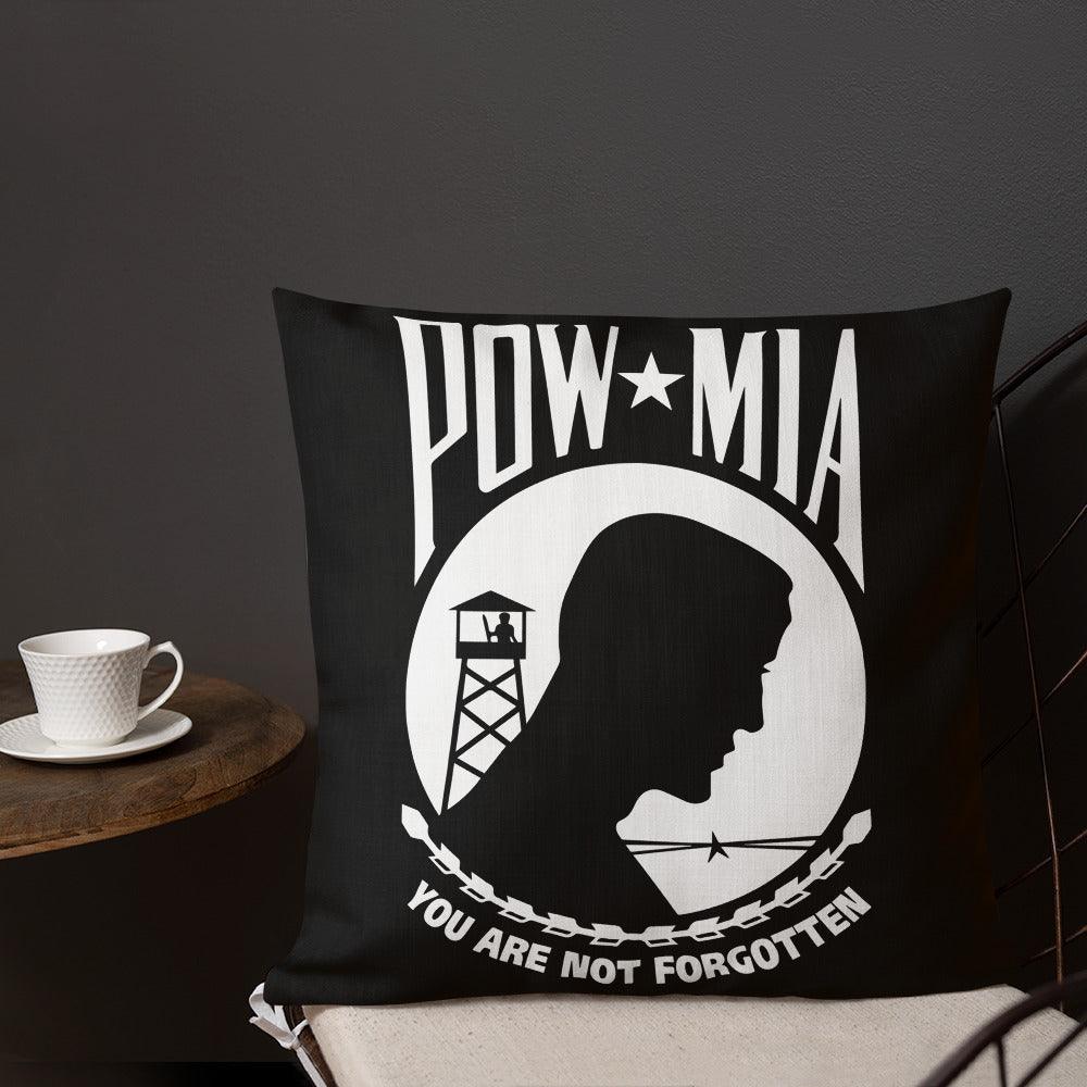 POW MIA Premium Throw Pillows - USA Flag Co.
