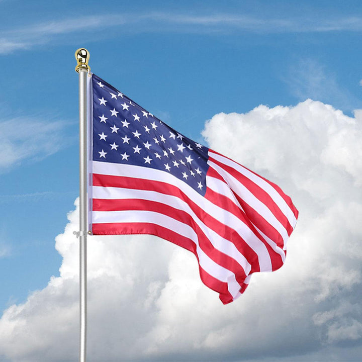 Silver Flag Pole (6ft, 1-inch Diameter) - USA Flag Co.
