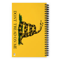 Don't Tread On Me Flag Spiral Notebook by USA Flag Co.
