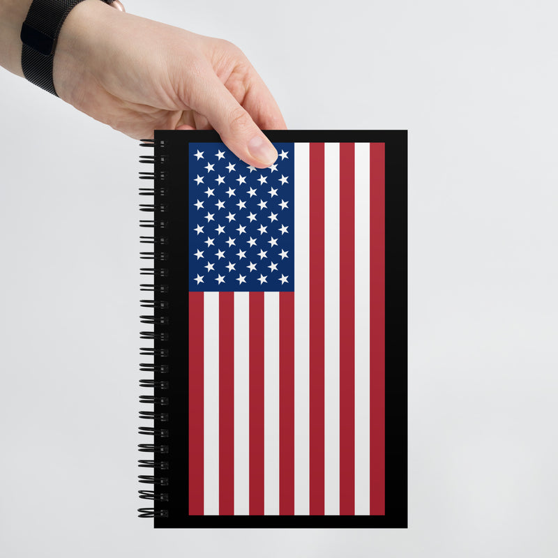 American Flag Spiral Notebook by USA Flag Co.