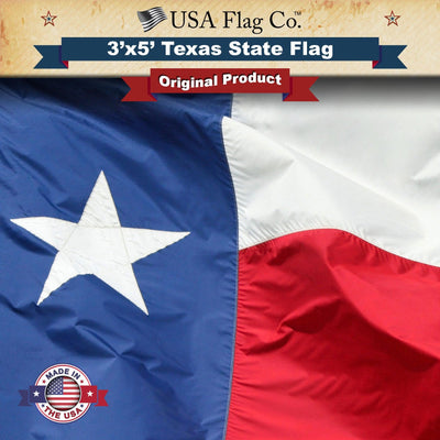 Texas Flag (3x5 foot) Fully Sewn Design - USA Flag Co.