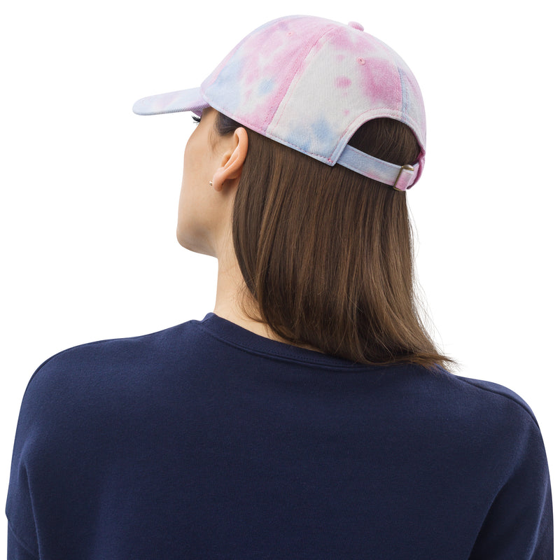 Tie Dye Hat American Flag (Embroidered Flag)