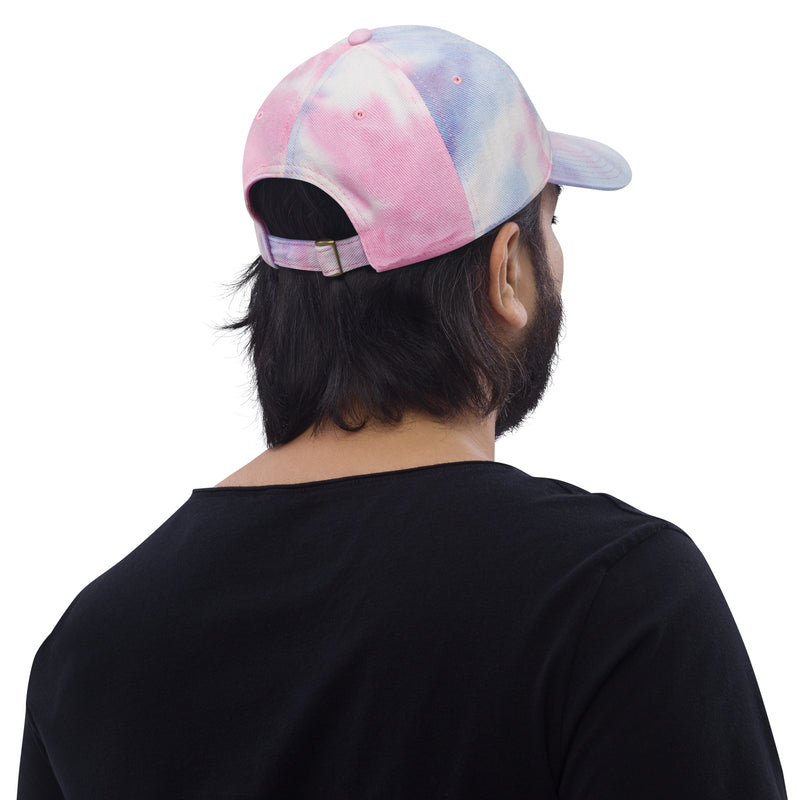 Tie Dye Hat American Flag (Embroidered Flag)