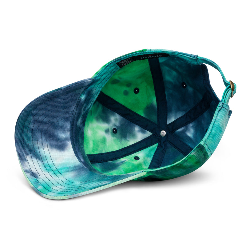 Tie Dye Hat American Flag (Embroidered Flag)