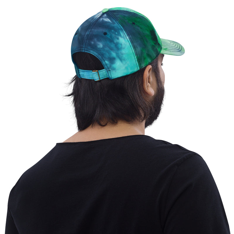 Tie Dye Hat American Flag (Embroidered Flag)