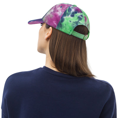 Tie Dye Hat American Flag (Embroidered Flag)