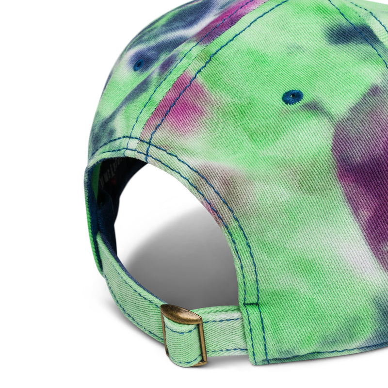 Tie Dye Hat Thin Blue Line Flag (Embroidered Flag)