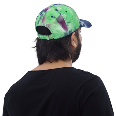 Tie Dye Hat American Flag (Embroidered Flag)
