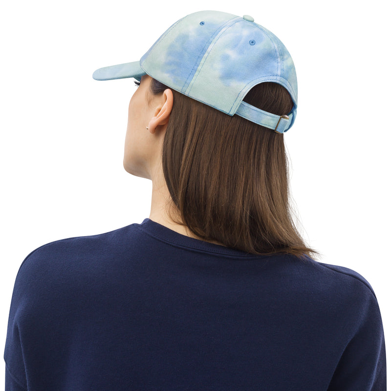 Tie Dye Hat American Flag (Embroidered Flag)