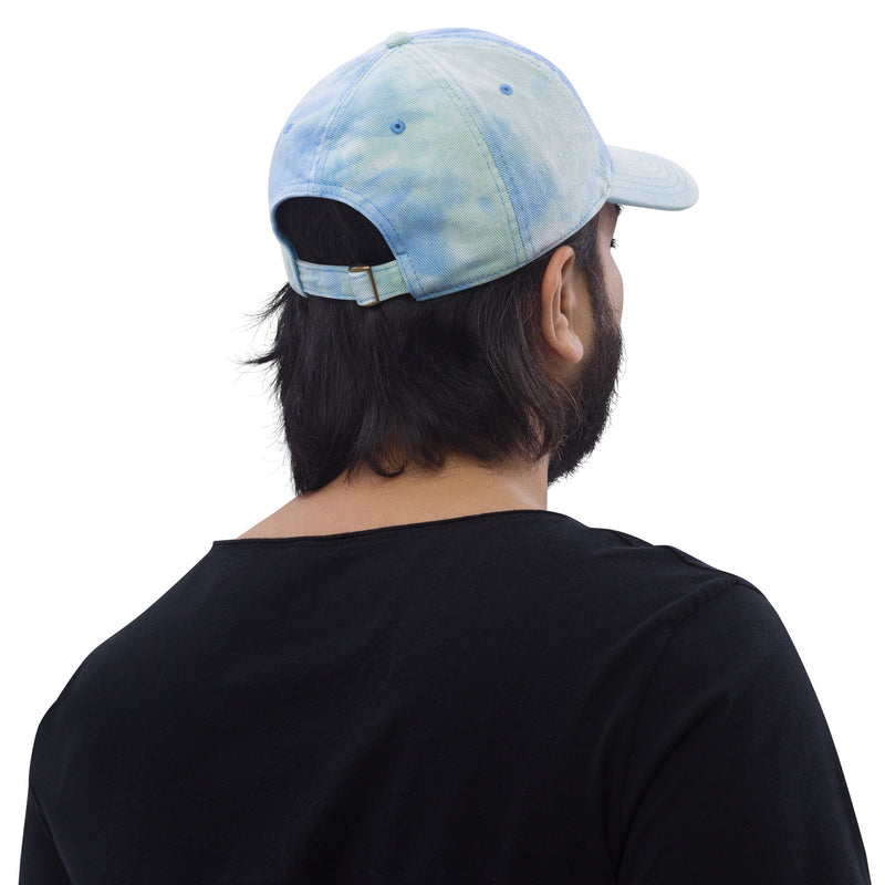 Tie Dye Hat American Flag (Embroidered Flag)