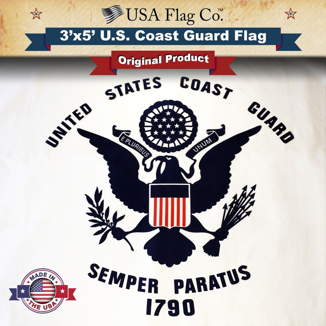 US Coast Guard Flag (3x5 foot) - USA Flag Co.