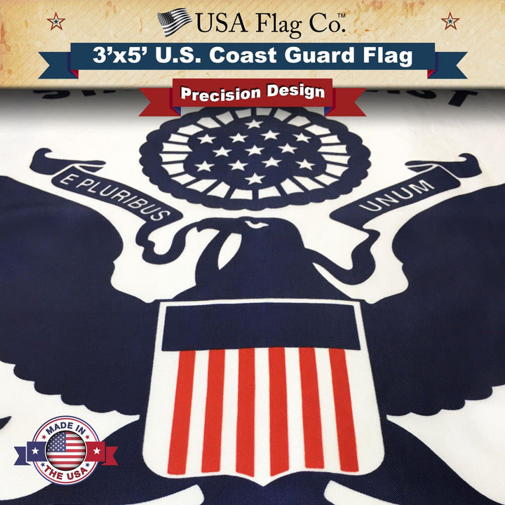 US Coast Guard Flag (3x5 foot) - USA Flag Co.