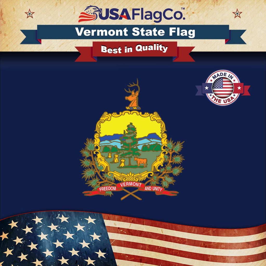 Vermont State Flag | Made in USA | Heavy Duty Nylon – USA Flag Co.